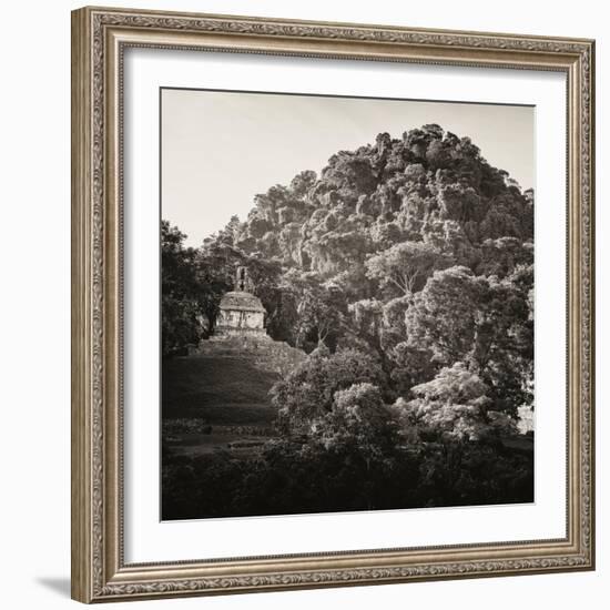 ¡Viva Mexico! Square Collection - Mayan Temple at Sunrise I-Philippe Hugonnard-Framed Photographic Print