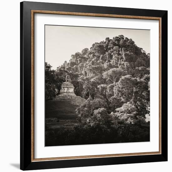 ¡Viva Mexico! Square Collection - Mayan Temple at Sunrise I-Philippe Hugonnard-Framed Photographic Print