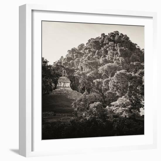 ¡Viva Mexico! Square Collection - Mayan Temple at Sunrise I-Philippe Hugonnard-Framed Photographic Print