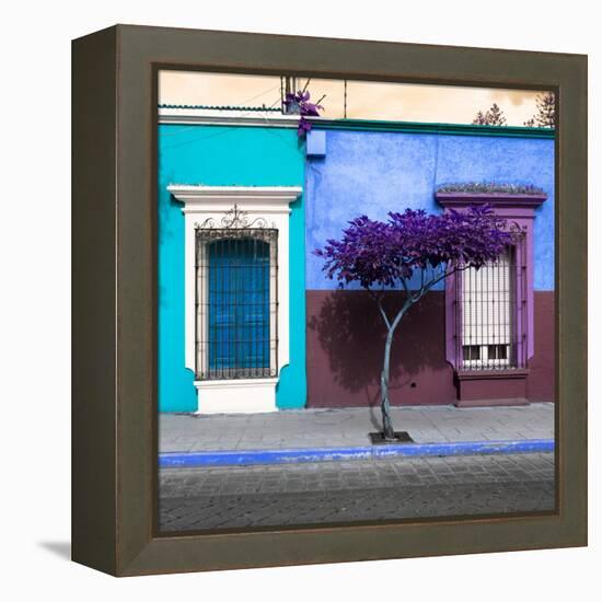 ¡Viva Mexico! Square Collection - Mexican Colorful Facades VI-Philippe Hugonnard-Framed Premier Image Canvas