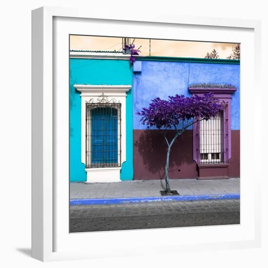 ¡Viva Mexico! Square Collection - Mexican Colorful Facades VI-Philippe Hugonnard-Framed Photographic Print