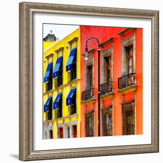 ¡Viva Mexico! Square Collection - Mexico City Colorful Facades II-Philippe Hugonnard-Framed Photographic Print