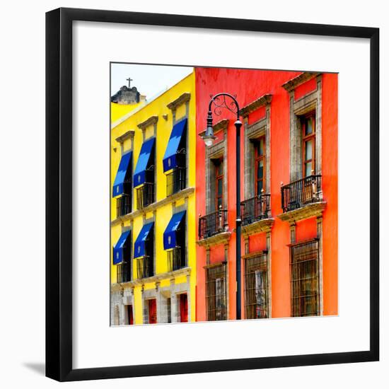 ¡Viva Mexico! Square Collection - Mexico City Colorful Facades II-Philippe Hugonnard-Framed Photographic Print