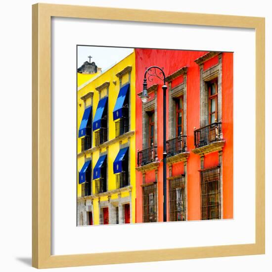 ¡Viva Mexico! Square Collection - Mexico City Colorful Facades II-Philippe Hugonnard-Framed Photographic Print