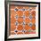 ¡Viva Mexico! Square Collection - Mosaics Orange Bricks-Philippe Hugonnard-Framed Photographic Print