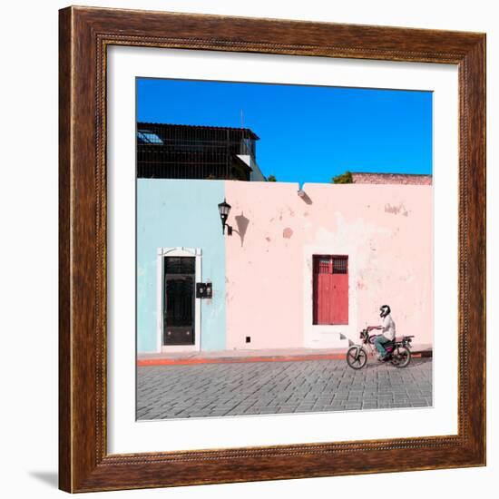 ¡Viva Mexico! Square Collection - Motorbike Ride in Campeche II-Philippe Hugonnard-Framed Photographic Print