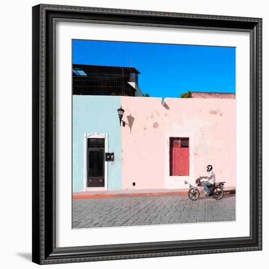 ¡Viva Mexico! Square Collection - Motorbike Ride in Campeche II-Philippe Hugonnard-Framed Photographic Print