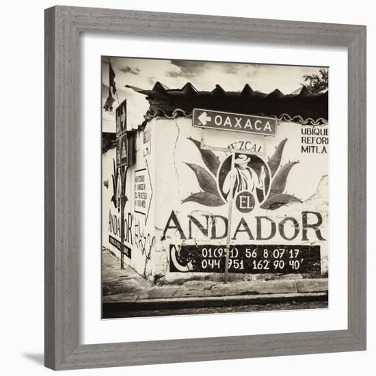 ¡Viva Mexico! Square Collection - Oaxaca Sign III-Philippe Hugonnard-Framed Photographic Print