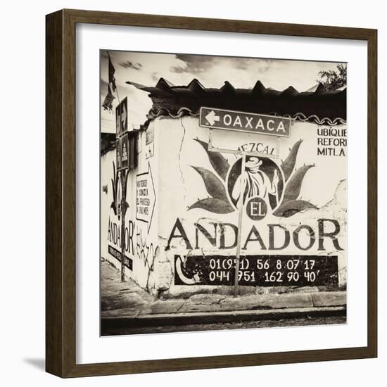 ¡Viva Mexico! Square Collection - Oaxaca Sign III-Philippe Hugonnard-Framed Photographic Print