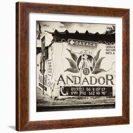 ¡Viva Mexico! Square Collection - Oaxaca Sign III-Philippe Hugonnard-Framed Photographic Print