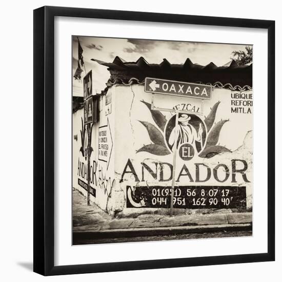 ¡Viva Mexico! Square Collection - Oaxaca Sign III-Philippe Hugonnard-Framed Photographic Print