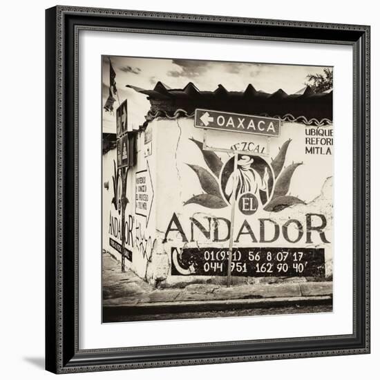 ¡Viva Mexico! Square Collection - Oaxaca Sign III-Philippe Hugonnard-Framed Photographic Print