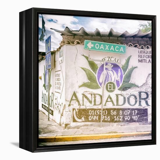 ¡Viva Mexico! Square Collection - Oaxaca Sign-Philippe Hugonnard-Framed Premier Image Canvas