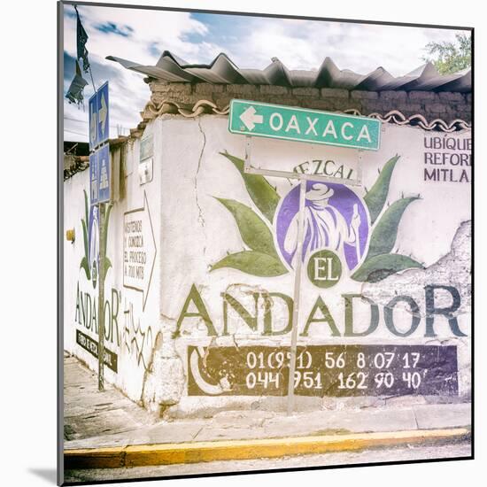 ¡Viva Mexico! Square Collection - Oaxaca Sign-Philippe Hugonnard-Mounted Photographic Print