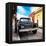 ¡Viva Mexico! Square Collection - Old Jeep in the street of San Cristobal-Philippe Hugonnard-Framed Premier Image Canvas