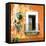 ¡Viva Mexico! Square Collection - Old Orange Facade-Philippe Hugonnard-Framed Premier Image Canvas