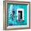 ¡Viva Mexico! Square Collection - Old Turquoise Facade-Philippe Hugonnard-Framed Photographic Print