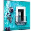¡Viva Mexico! Square Collection - Old Turquoise Facade-Philippe Hugonnard-Mounted Photographic Print