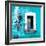 ¡Viva Mexico! Square Collection - Old Turquoise Facade-Philippe Hugonnard-Framed Photographic Print