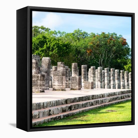 ¡Viva Mexico! Square Collection - One Thousand Mayan Columns in Chichen Itza II-Philippe Hugonnard-Framed Premier Image Canvas