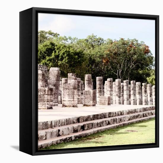 ¡Viva Mexico! Square Collection - One Thousand Mayan Columns in Chichen Itza IV-Philippe Hugonnard-Framed Premier Image Canvas