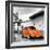 ¡Viva Mexico! Square Collection - Orange VW Beetle Car in San Cristobal de Las Casas-Philippe Hugonnard-Framed Photographic Print