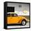 ?Viva Mexico! Square Collection - Orange VW Beetle Car & Peace Symbol-Philippe Hugonnard-Framed Premier Image Canvas