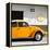 ?Viva Mexico! Square Collection - Orange VW Beetle Car & Peace Symbol-Philippe Hugonnard-Framed Premier Image Canvas