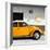 ?Viva Mexico! Square Collection - Orange VW Beetle Car & Peace Symbol-Philippe Hugonnard-Framed Photographic Print