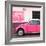 ¡Viva Mexico! Square Collection - Pink VW Beetle Car and American Graffiti-Philippe Hugonnard-Framed Photographic Print