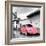 ¡Viva Mexico! Square Collection - Pink VW Beetle Car in San Cristobal de Las Casas-Philippe Hugonnard-Framed Photographic Print