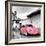 ¡Viva Mexico! Square Collection - Pink VW Beetle Car in San Cristobal de Las Casas-Philippe Hugonnard-Framed Photographic Print