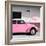 ¡Viva Mexico! Square Collection - Pink VW Beetle Car & Peace Symbol-Philippe Hugonnard-Framed Photographic Print