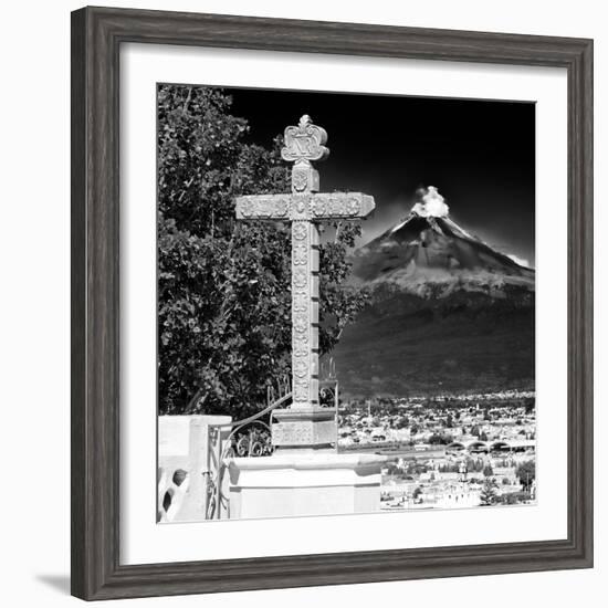 ¡Viva Mexico! Square Collection - Popocatepetl Volcano in Puebla IX-Philippe Hugonnard-Framed Photographic Print