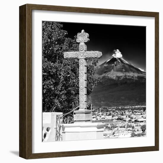 ¡Viva Mexico! Square Collection - Popocatepetl Volcano in Puebla IX-Philippe Hugonnard-Framed Photographic Print