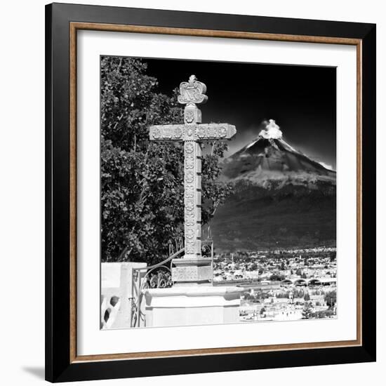 ¡Viva Mexico! Square Collection - Popocatepetl Volcano in Puebla IX-Philippe Hugonnard-Framed Photographic Print