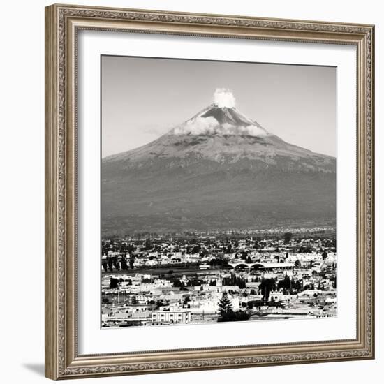 ¡Viva Mexico! Square Collection - Popocatepetl Volcano in Puebla V-Philippe Hugonnard-Framed Premium Photographic Print