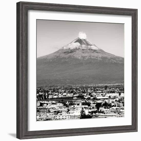 ¡Viva Mexico! Square Collection - Popocatepetl Volcano in Puebla V-Philippe Hugonnard-Framed Premium Photographic Print