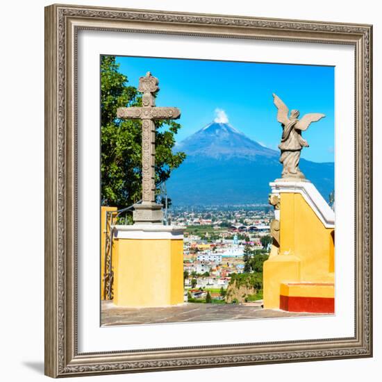 ¡Viva Mexico! Square Collection - Popocatepetl Volcano in Puebla VI-Philippe Hugonnard-Framed Photographic Print