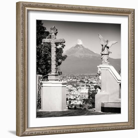 ¡Viva Mexico! Square Collection - Popocatepetl Volcano in Puebla VII-Philippe Hugonnard-Framed Photographic Print