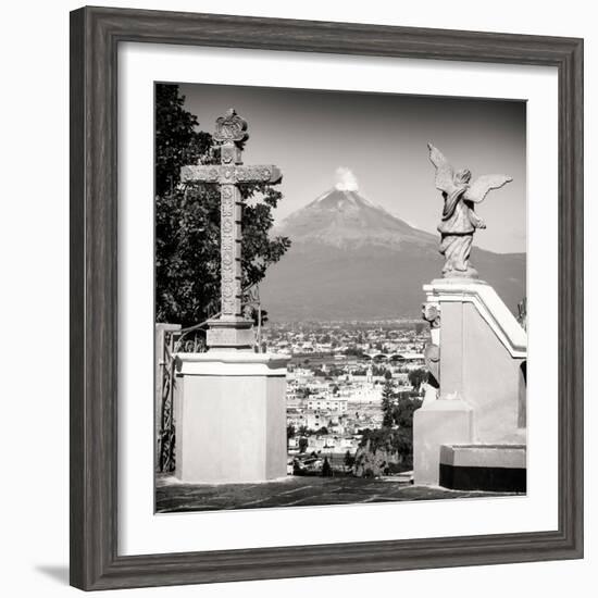 ¡Viva Mexico! Square Collection - Popocatepetl Volcano in Puebla VII-Philippe Hugonnard-Framed Photographic Print