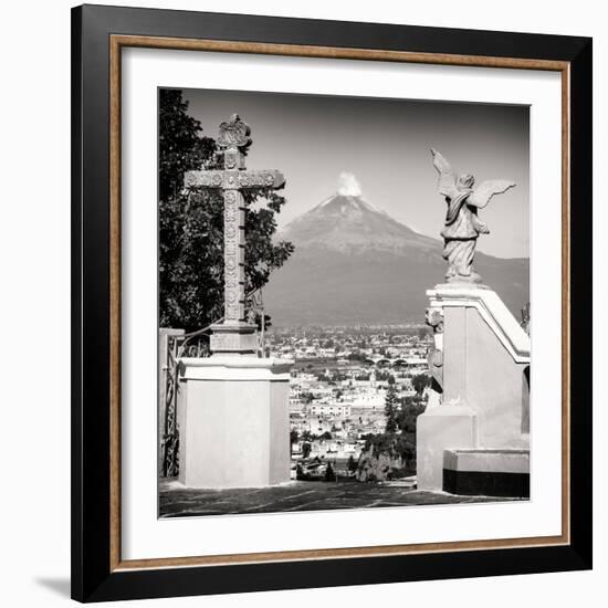 ¡Viva Mexico! Square Collection - Popocatepetl Volcano in Puebla VII-Philippe Hugonnard-Framed Photographic Print