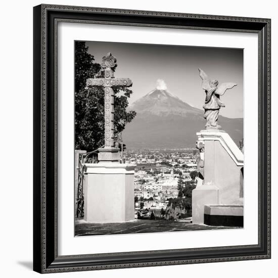 ¡Viva Mexico! Square Collection - Popocatepetl Volcano in Puebla VII-Philippe Hugonnard-Framed Photographic Print