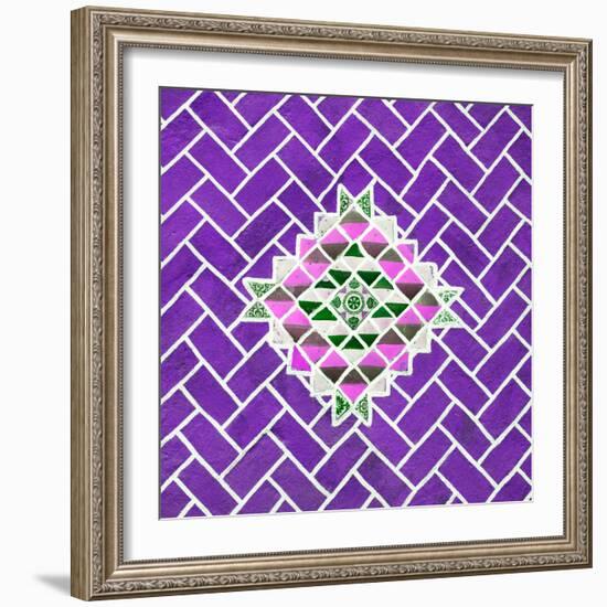 ¡Viva Mexico! Square Collection - Purple Mosaics-Philippe Hugonnard-Framed Photographic Print