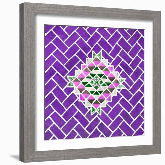 ¡Viva Mexico! Square Collection - Purple Mosaics-Philippe Hugonnard-Framed Photographic Print