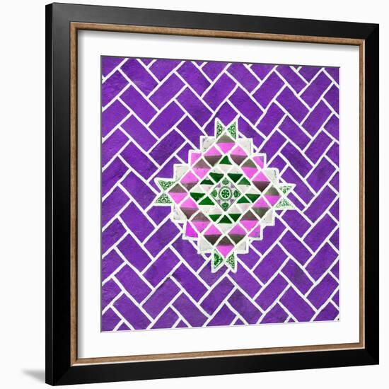 ¡Viva Mexico! Square Collection - Purple Mosaics-Philippe Hugonnard-Framed Photographic Print