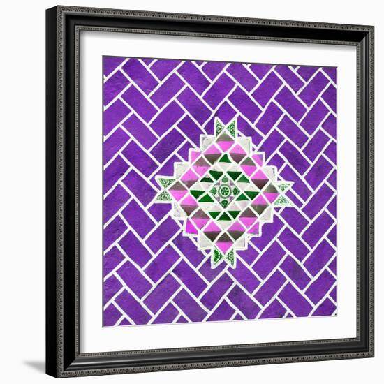 ¡Viva Mexico! Square Collection - Purple Mosaics-Philippe Hugonnard-Framed Photographic Print