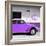 ¡Viva Mexico! Square Collection - Purple VW Beetle Car & Peace Symbol-Philippe Hugonnard-Framed Photographic Print