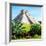 ¡Viva Mexico! Square Collection - Pyramid Chichen Itza IV-Philippe Hugonnard-Framed Photographic Print