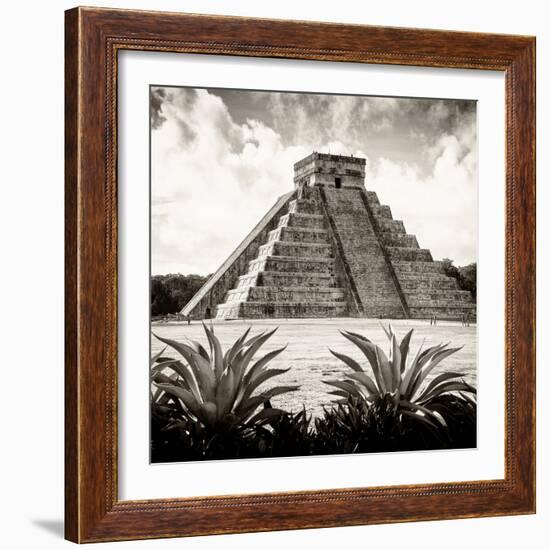 ¡Viva Mexico! Square Collection - Pyramid Chichen Itza IX-Philippe Hugonnard-Framed Photographic Print